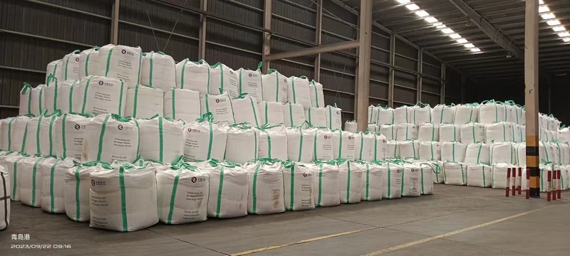 TENORCHEM calcium chloride big bags in Qingdao Port warehousing