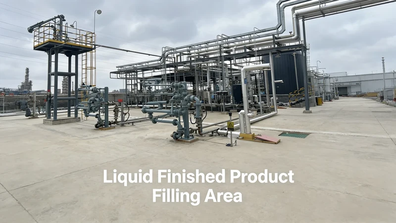 Liquid finished-product filling area at the TENORCHEM factory