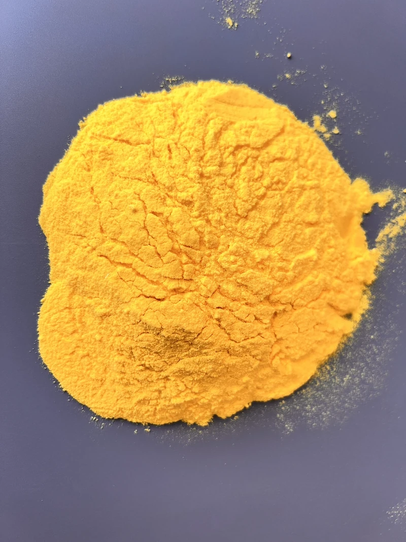Yellow drinking-water-grade PAC powder sample