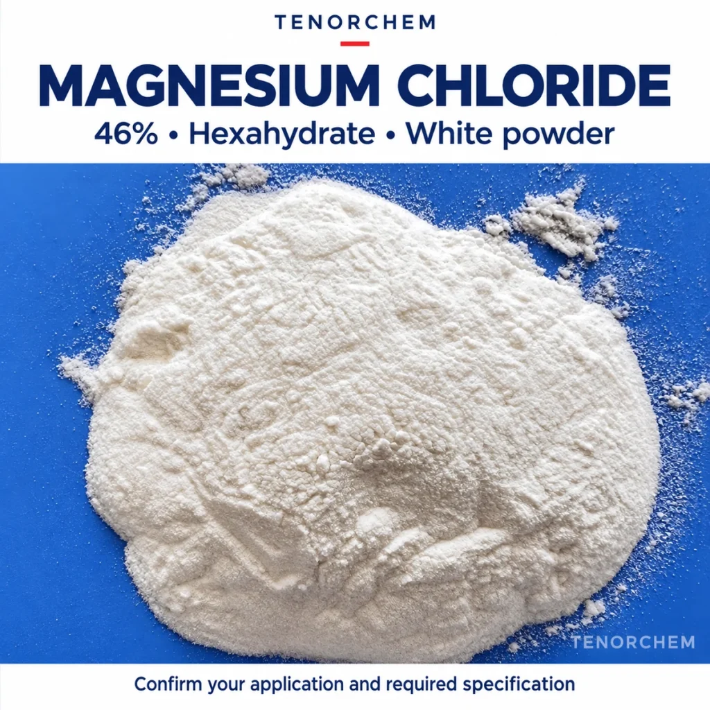 TENORCHEM 46% magnesium chloride hexahydrate industrial white powder product image